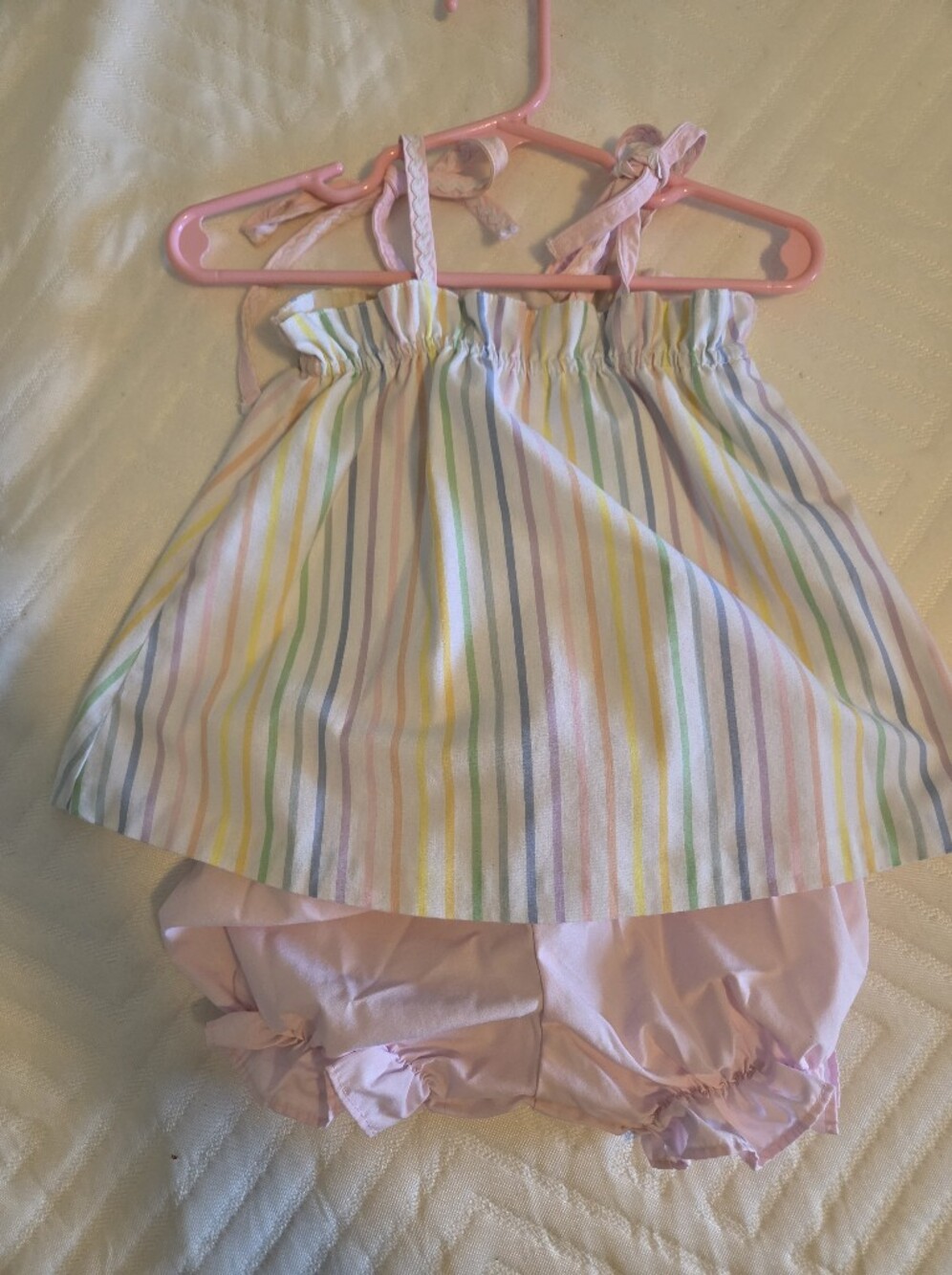 Candy Stripes Ruffle Diaper Set